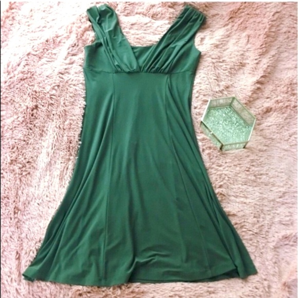 Calvin Klein Sleeveless Olive Green Dress Career